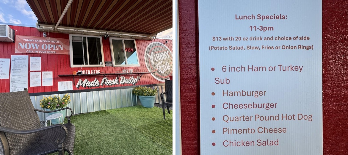 Yummy Eats Menu